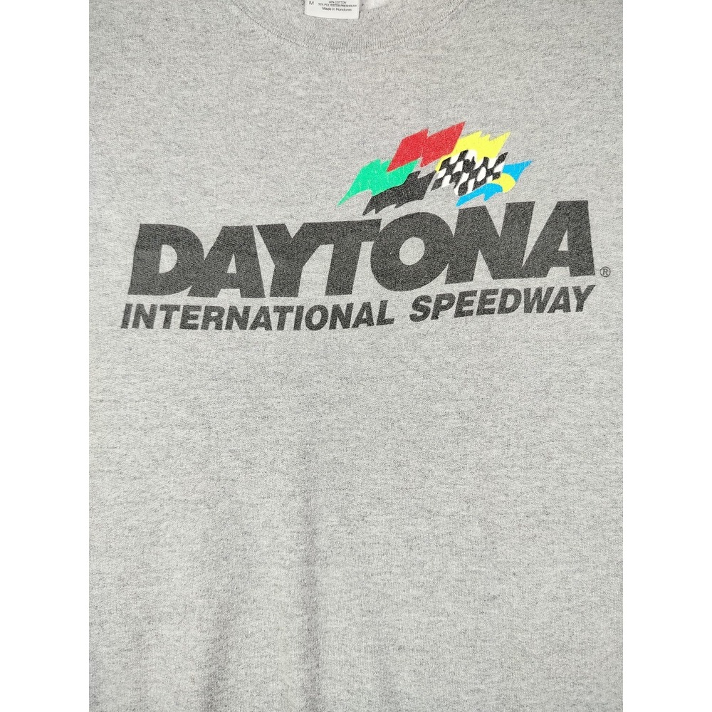 Daytona International Speedway Sweatshirt Mens Medium Gray NASCAR Racing Gildan - Picture 4 of 9